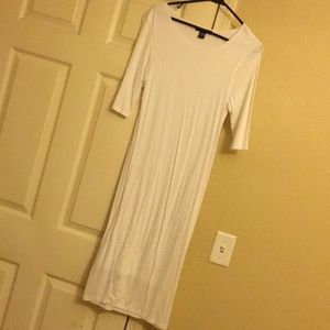 White fitted dress